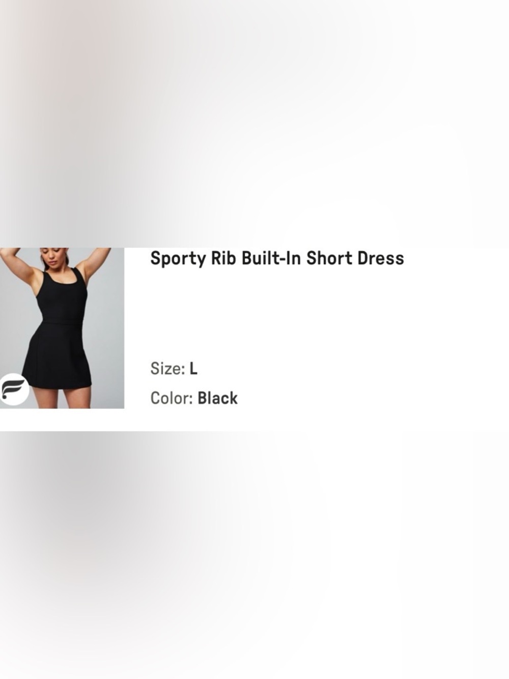 Sporty Rib Built-In Short Bra - Picture 10 of 10